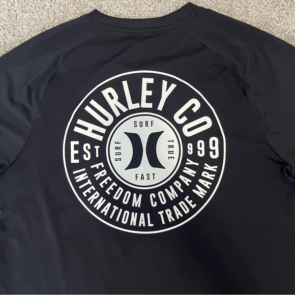 Hurley size Small men’s long sleeve black sun shirt - Picture 6 of 8